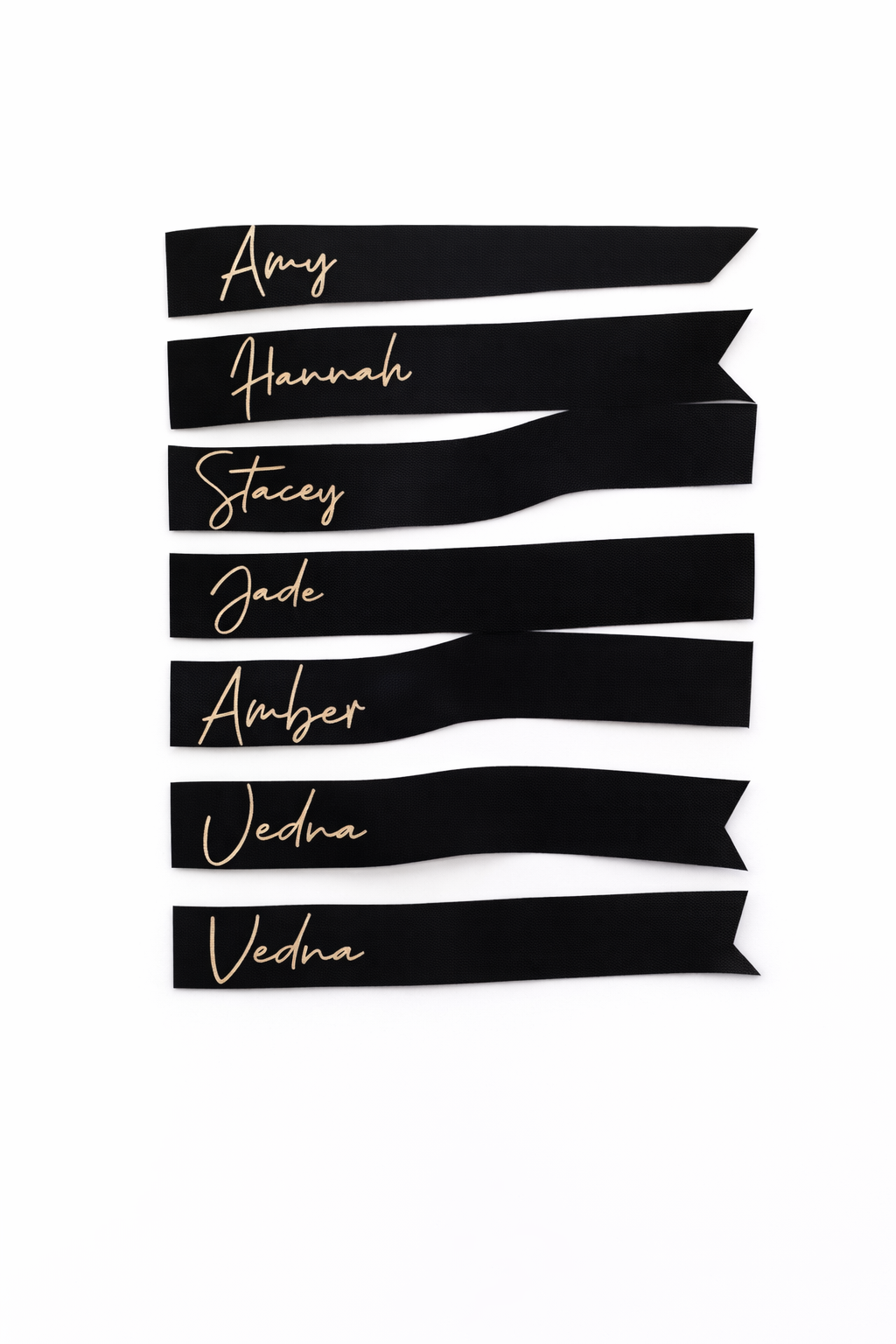 Personalised Ribbon Name Ties