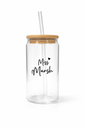 Glass Tumbler with Bamboo Lid