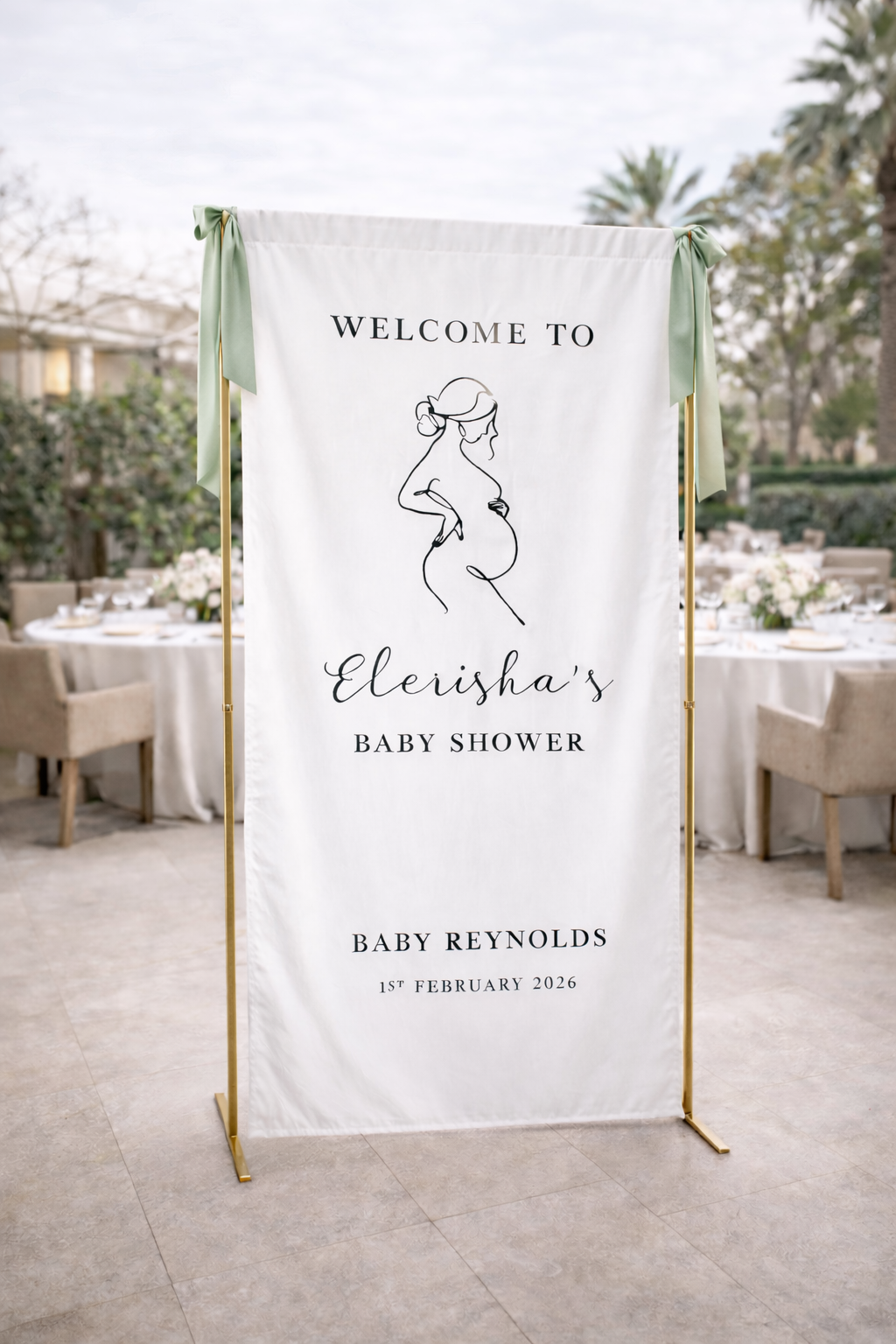 Personalised Fabric Event Sign