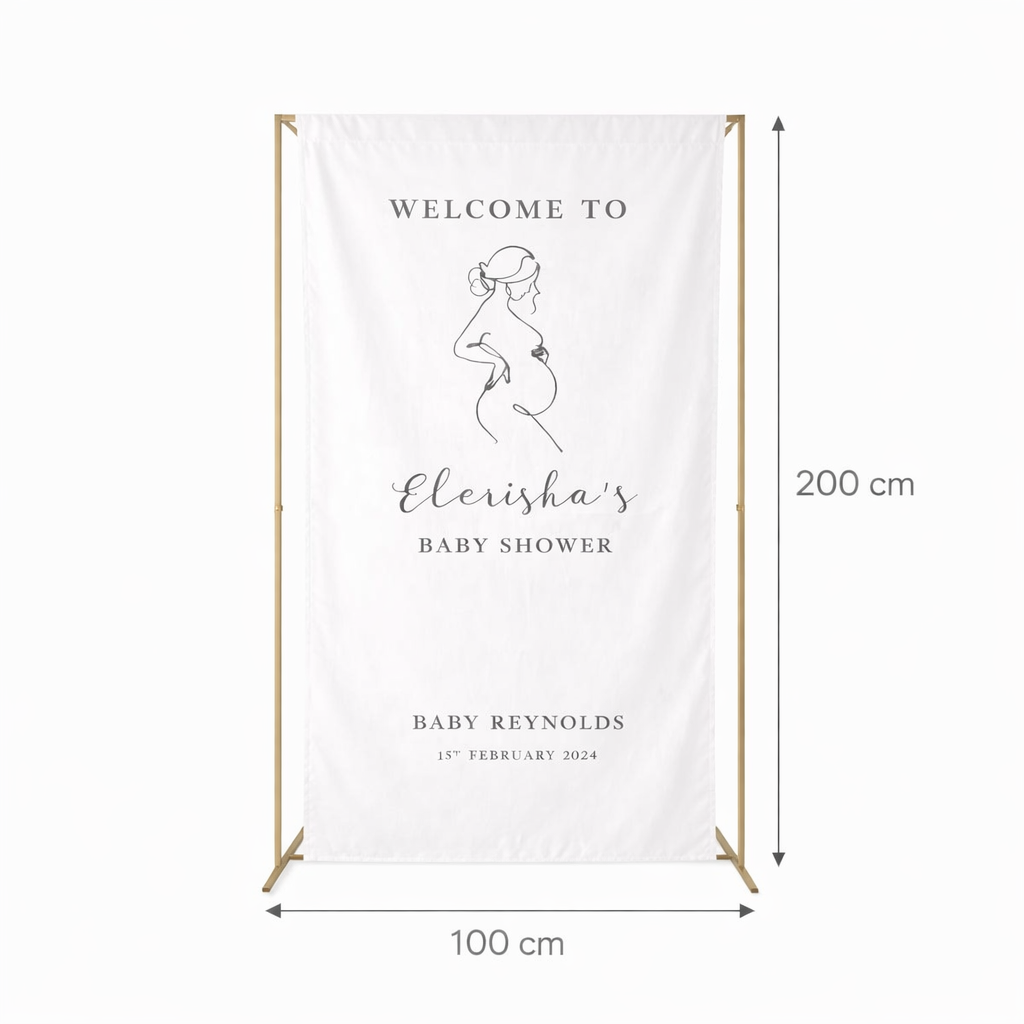 Personalised Fabric Event Sign