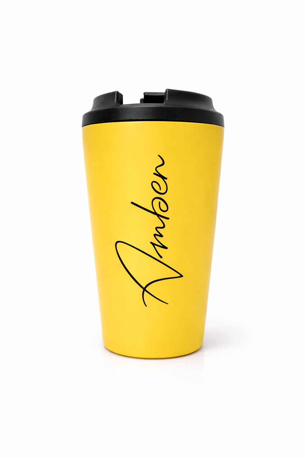 Yellow Stainless Steel Travel Cup