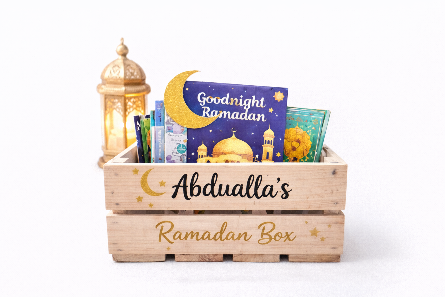 Eid and Ramadan Wooden Crate